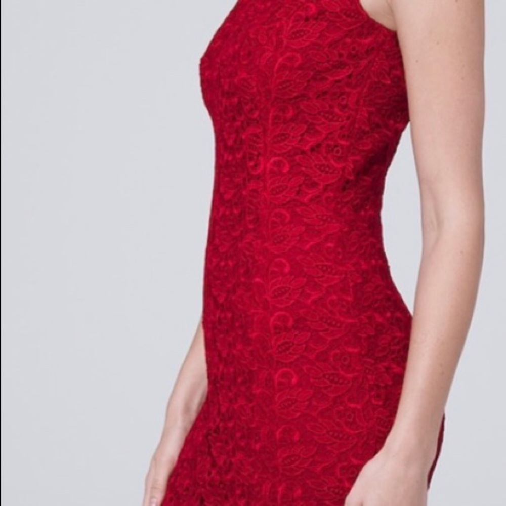 White House Black Market GORGEOUS Red dress4X/HP๐ - Picture 3 of 6